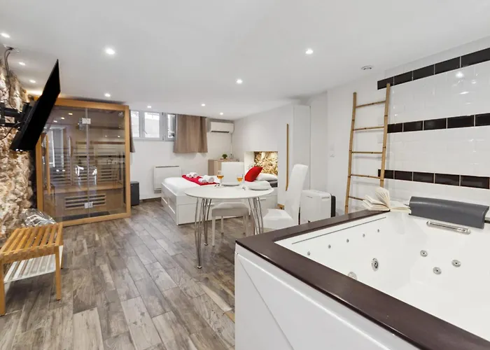 La Suite Confidentielle - Balneo - Sauna - Hypercentre - Ac